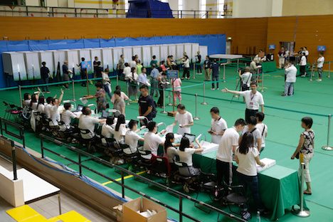 第6回マカオ立法会選挙の投票所の様子（写真：GCS）