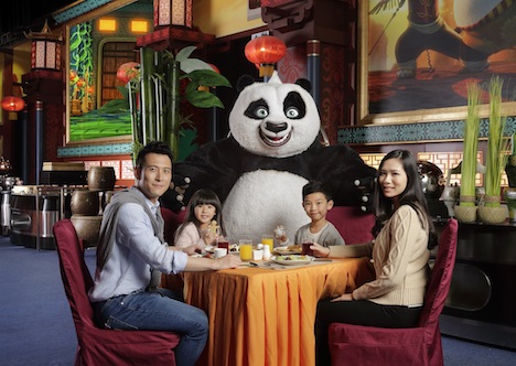 ドリームワークスキャラクターと朝食を楽しめる「Po’s Kung Fu Feast」のイメージ（写真：Sands Cotai Central）