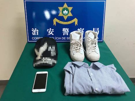 警察が公開した証拠品（写真：マカオ治安警察局）