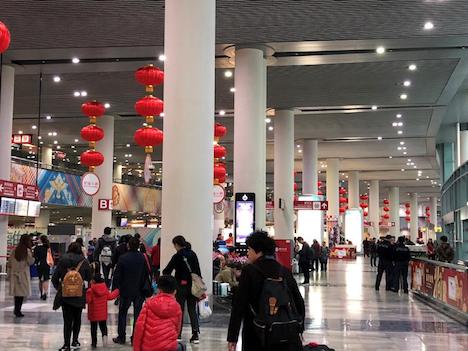 旧正月シーズン中のマカオ国際空港旅客ターミナルビルの様子（写真：CAM）