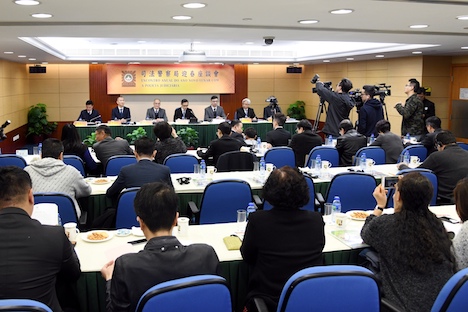 マカオ司法警察局が開催した迎春座談会の様子＝2019年1月24日（写真：マカオ司法警察局）